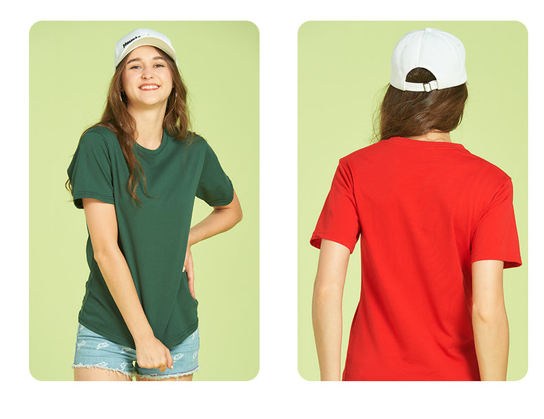 Multicolored Blank 100% Cotton Round Neck Unisex High Quality Streetwear Short Sleeve Siro Spining Custom Plus Size T-shirts