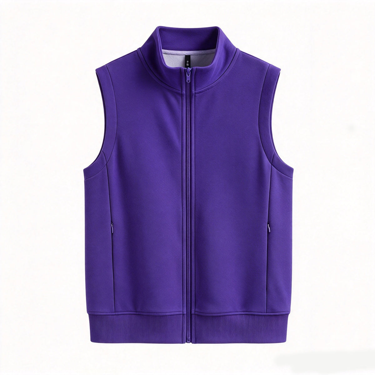 Three Color Silver fox Fur Sleeveless Zipper Pullover Hoodie Can Design Patterns for You for Free High Quality Short Hoodie
