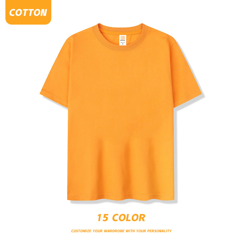 Wholesale Regular Fit Custom T-shirts logo Streetwear Pure Color Heavyweight 100%Cotton Drop Shoulder Personalized Children's T-shirt