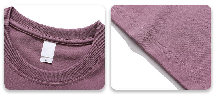 S-6XL Plus Size Custom T-shirts logo 100% Cotton Drop Shoulder Round Neck High Quality Streetwear Short Sleeve T-shirt for Men