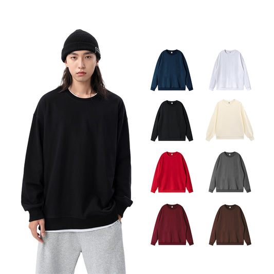 Custom Plus Size Heavy Cotton Round Neck High Quality Blank Pullover Sublimation Screen Printed Men's Hoodies & Sweatshirts
