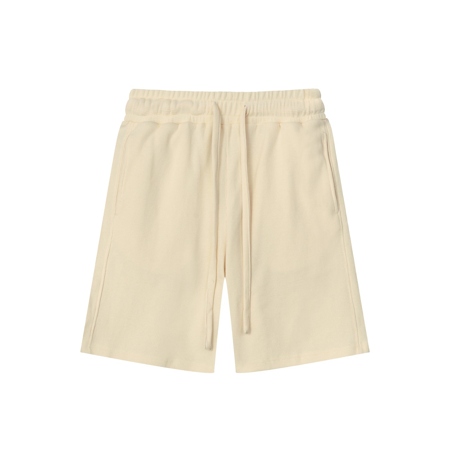 Can Design Patterns for You for Free Diamond Patterned Waffle Style Heavyweight Stretchy Waist Shorts Men Shorts High Quality