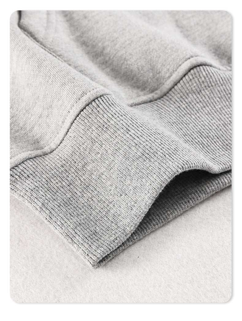 Wholesale Heavyweight Double-headed Zipper Streetwear High Quality Loose Oversized Drop Shoulder Fleece Fashion Hoodie