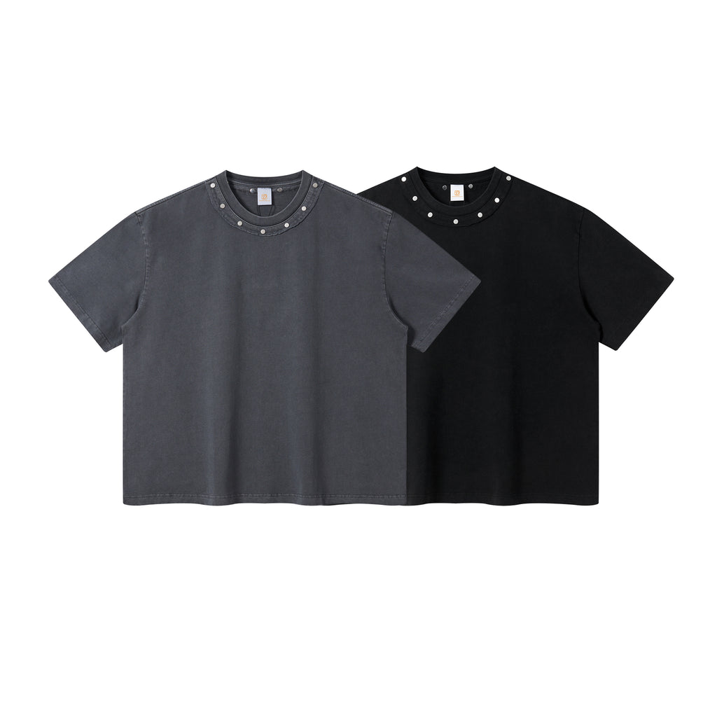 Boxy Men's T-shirt Casual High Quality Plain High Quality Streetwear Puff Printing Vintage Crew Neck Summer Short Sleeve T-shirt