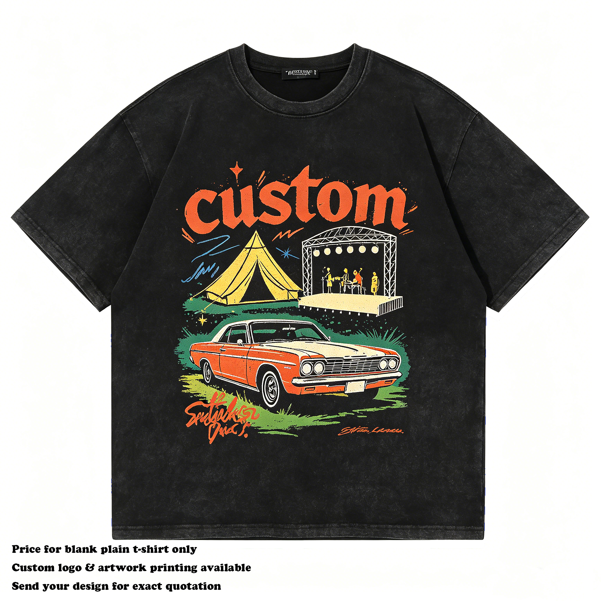Summer New Style T-shirt Custom 100% Cotton Heavyweight Drop Shoulder Fashion Short Sleeve High Quality Wholesale Men's T-shirts