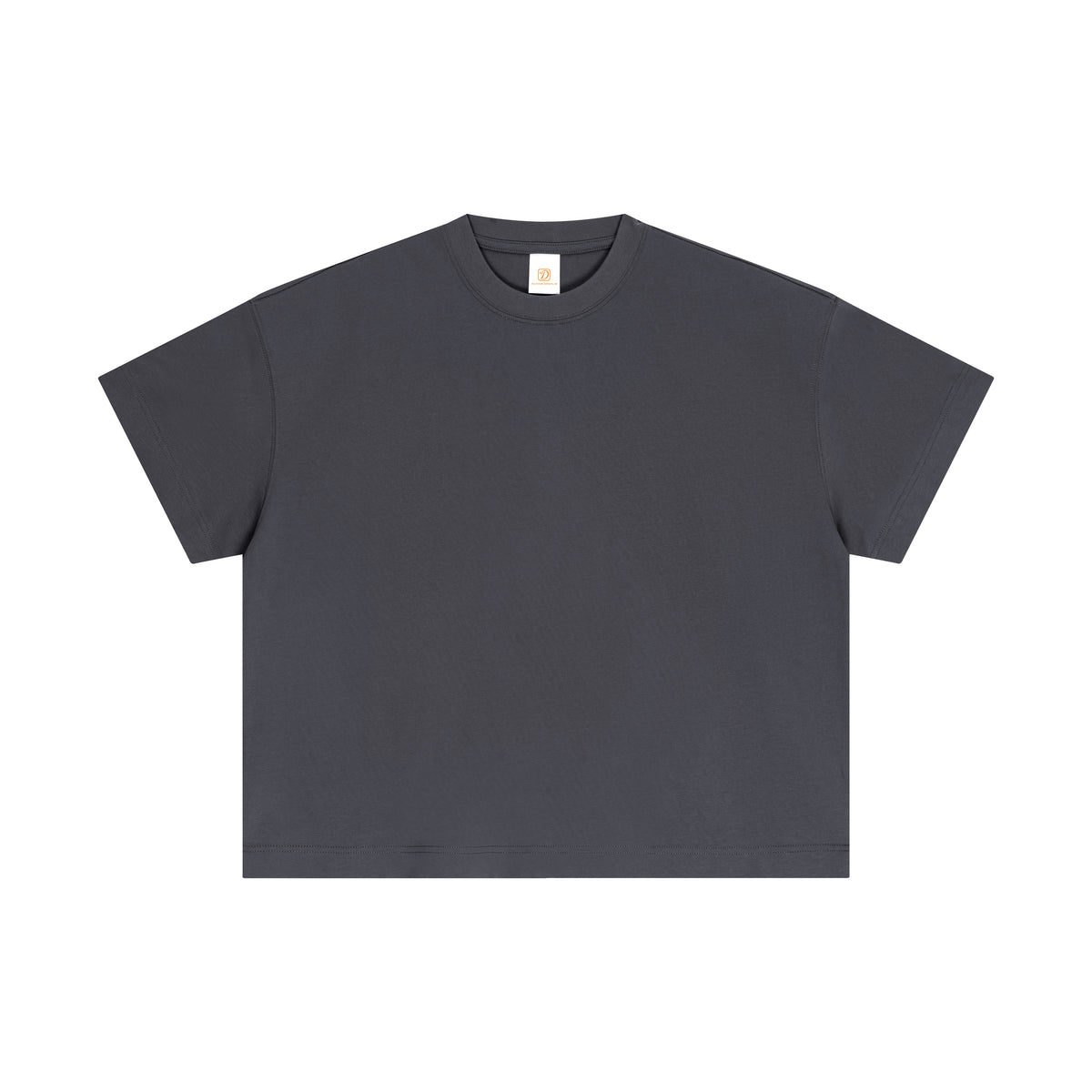 Customized T Shirts Round Neck with Dropped Shoulders Boxy Style Plain Color Loose Fitting Short Sleeved T Shirt Unisex