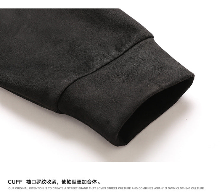 Drop Shoulder Streetwear Heavyweight Crewneck High Quality Black Blank Pullover Fleece Heavy Weight Knitted Hoodies