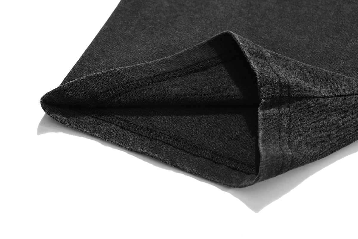 Vintage Short Sleeve 100% Cotton Heavyweight Custom Acid Wash Streetwear Blanks Loose Hip-hop Screen Print Fashion TShirt Design