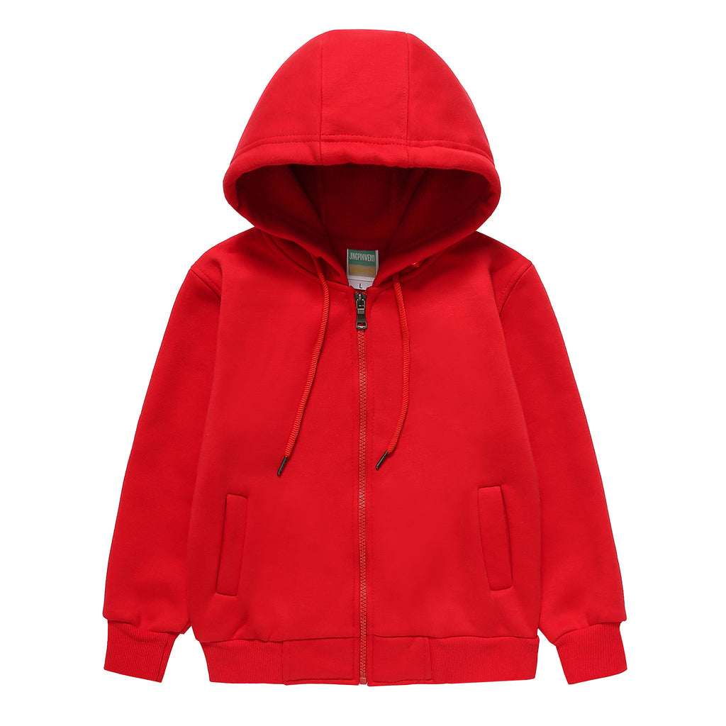 Custom Zip Polar Fleece Pure Color Heavyweight Streetwear Unisex High Quality Baby Winter Drop Shoulder Fashion Wholesale Hoodie