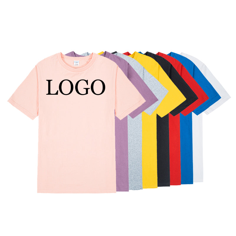 Oversized Men's T-shirts Custom Personalized Short Sleeve Round Neck Loose High Quality Blank Heavy Cotton Streetwear Tshirt