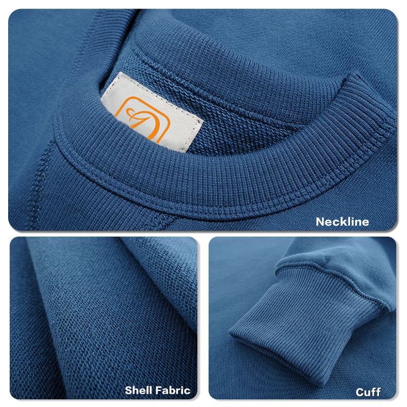 100% Cotton Custom Terry Unisex High Quality Screen Printed Round Collar Blank Pullover Fleece Drop Shoulder Winter Hoodies