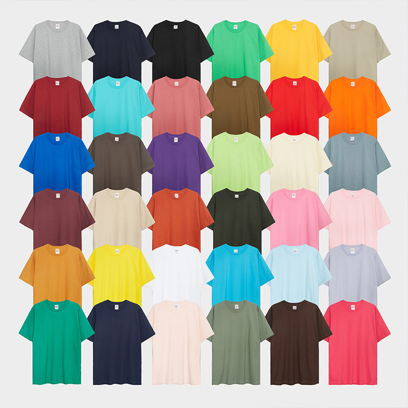 T-Shirts Manufacturers Heavy Weight Round Neck 100% Cotton High Quality Custom logo Distressed Embroidered Multicolored T-shirts