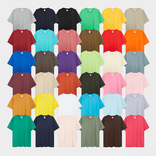 T-Shirts Manufacturers Heavy Weight Round Neck 100% Cotton High Quality Custom logo Distressed Embroidered Multicolored T-shirts