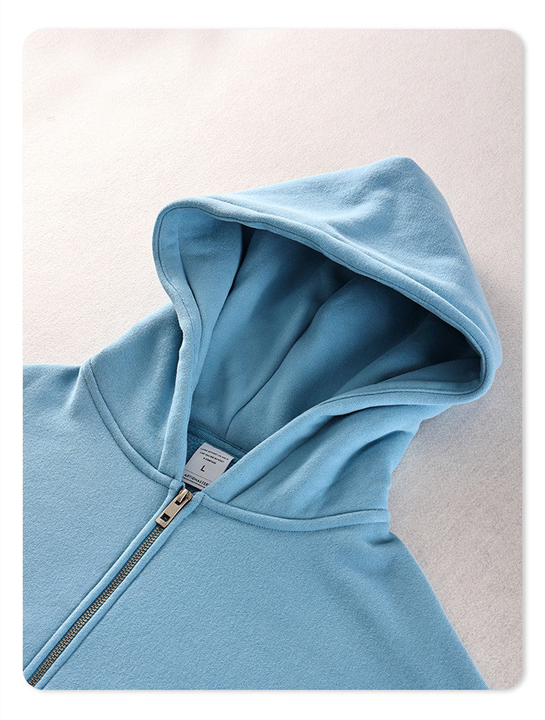 Heavyweight Polar Fleece Unisex High Quality Wireless Double Zipper Oversized Sublimation Streetwear Hoodie