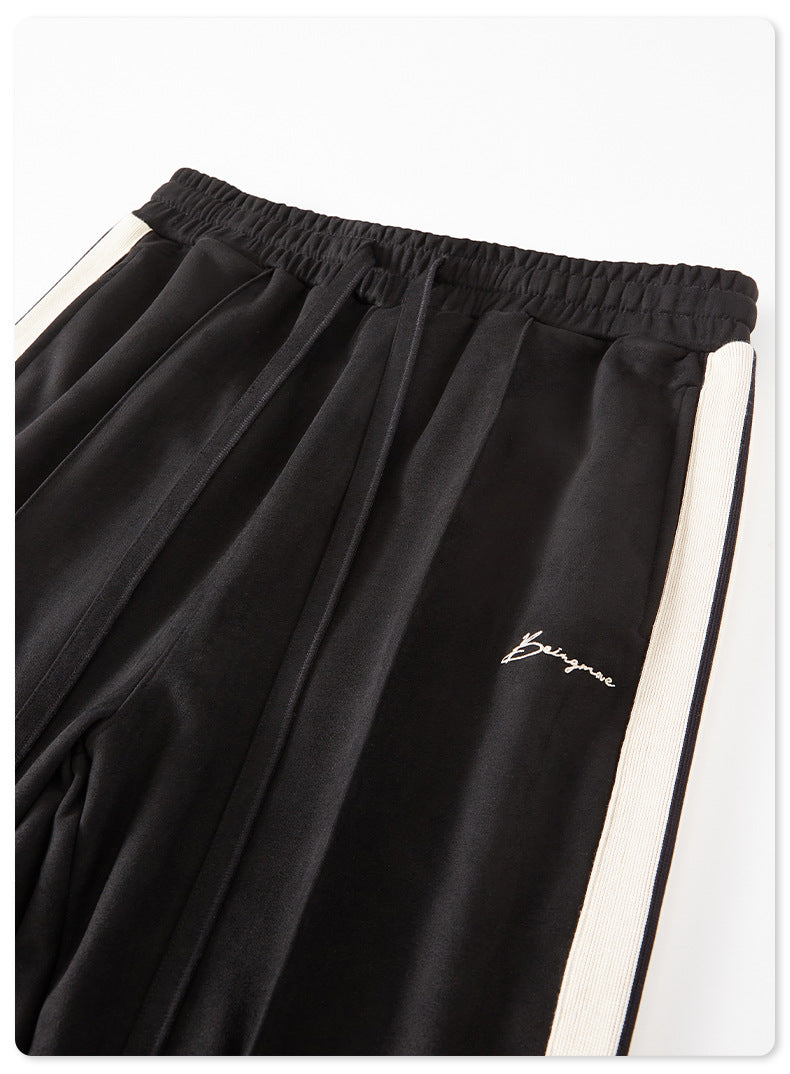 Custom Zip up Stand Collar Fleece Heavyweight Polyester High Quality Jacket Coat and Casual Pants Set