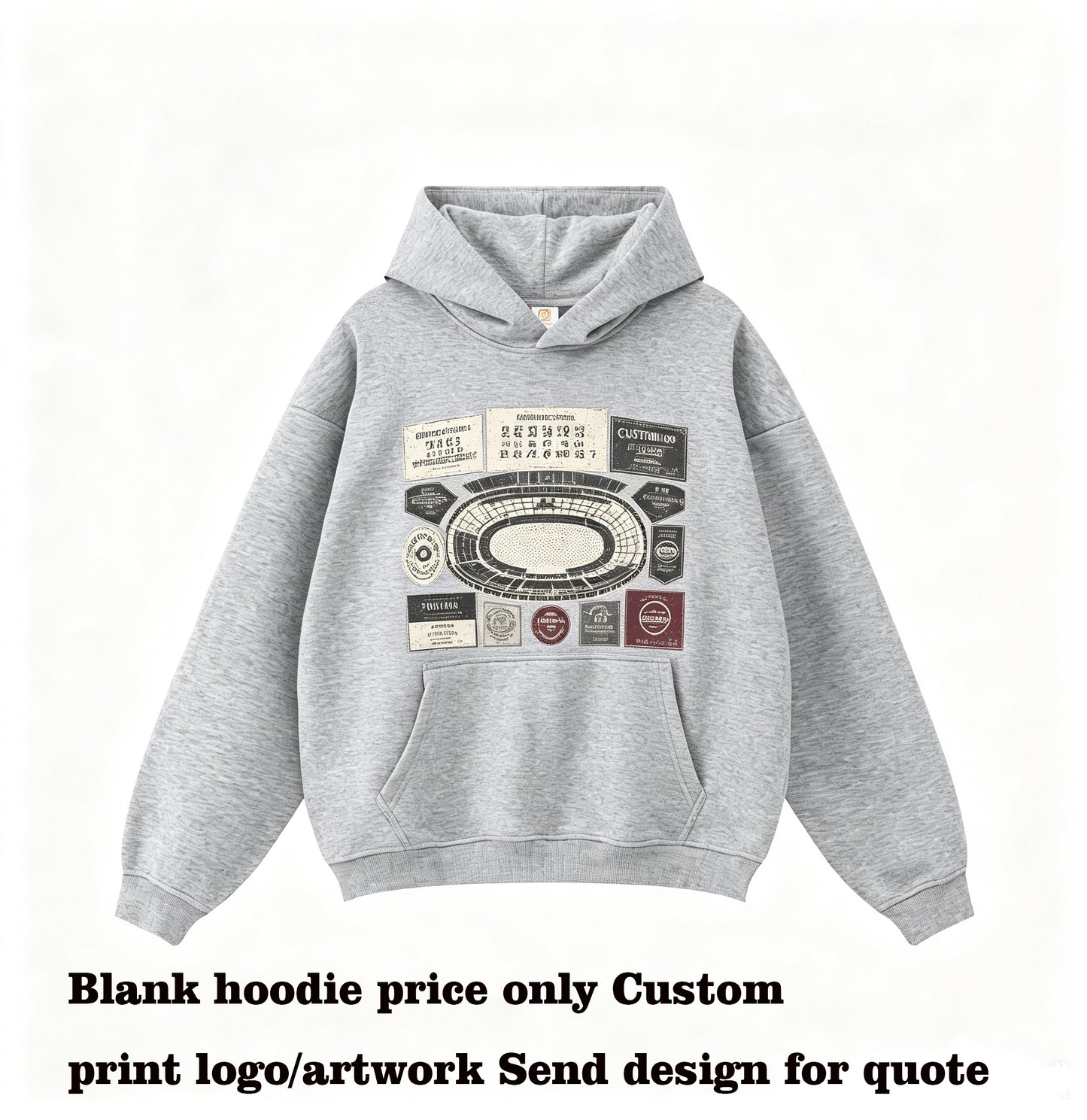 Winter Outdoor Sports Hoodies Wholesale 420 G Padded Non Fuzzing Composite Fleece Pullover Fashion Hoodies High Quality