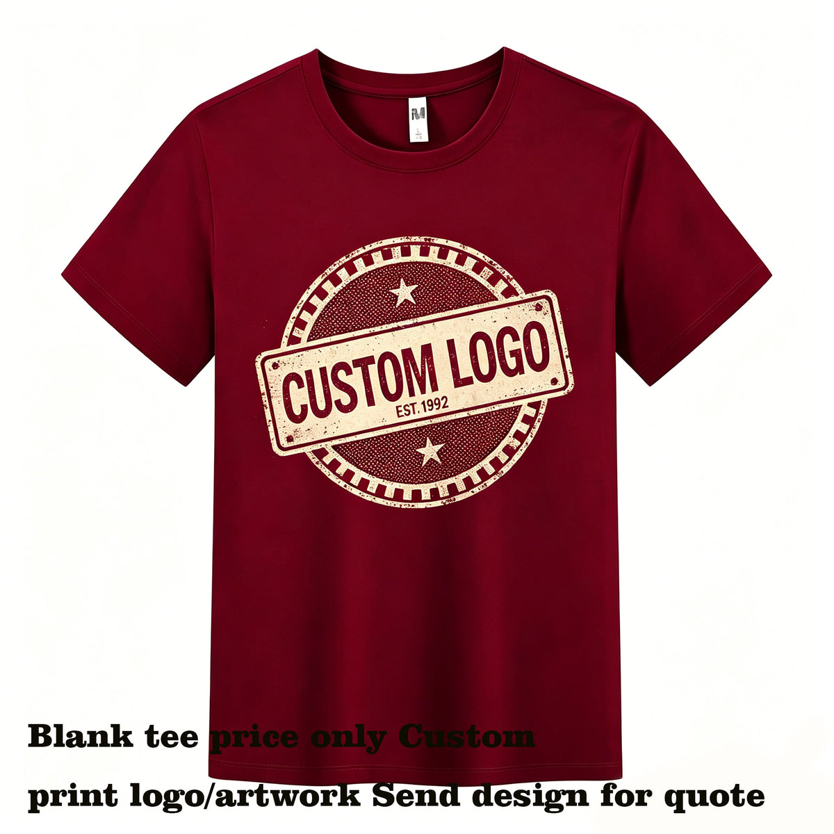 American Style 6 Color Micro Elastic Cool Cotton Short Sleeved T Shirt Printing Custom Men t Shirt High Quality Unisex t Shirt