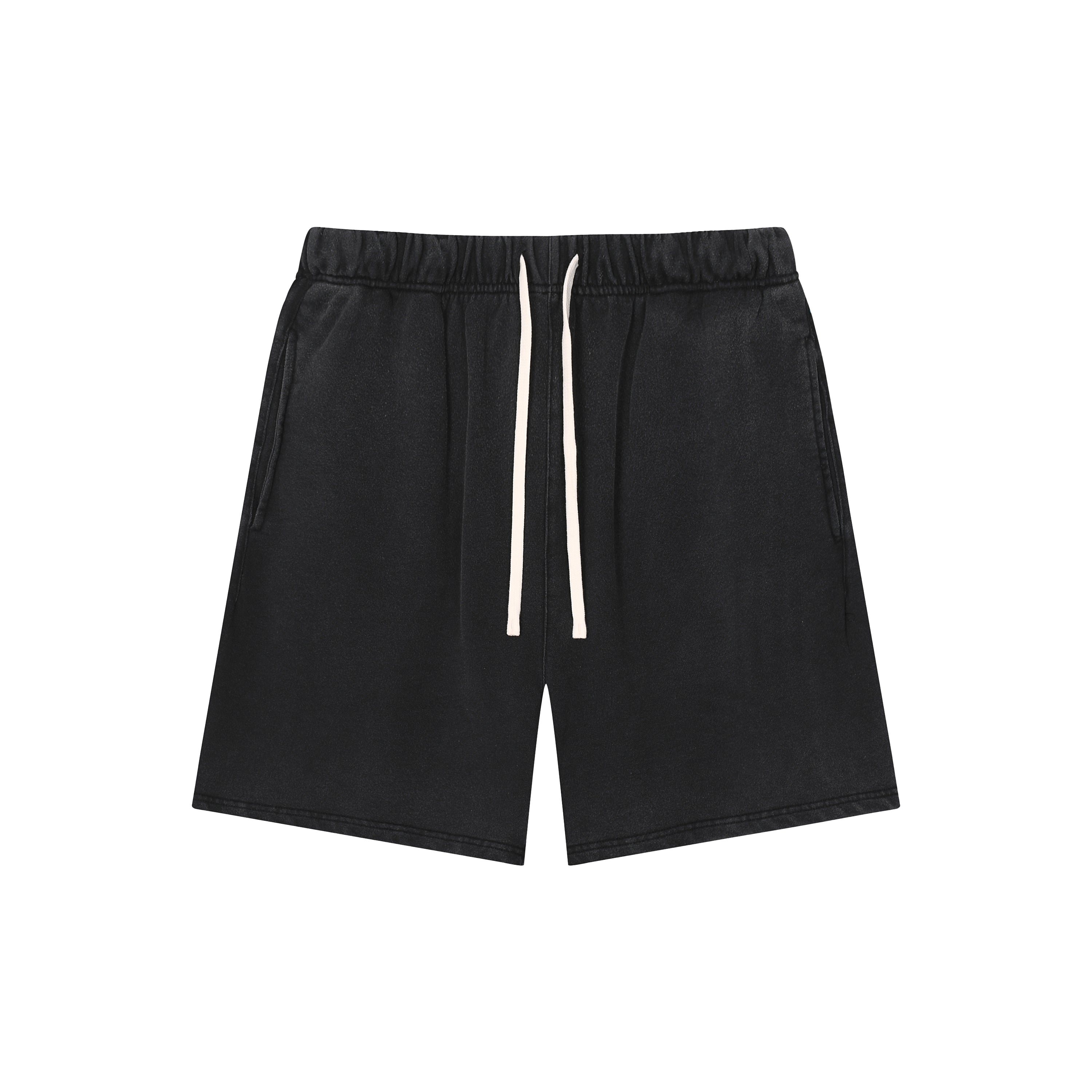 100% Cotton Shorts Custom Vintage Casual High Quality Streetwear Puff Printing Shorts New Design Fashion Acid Wash Shorts