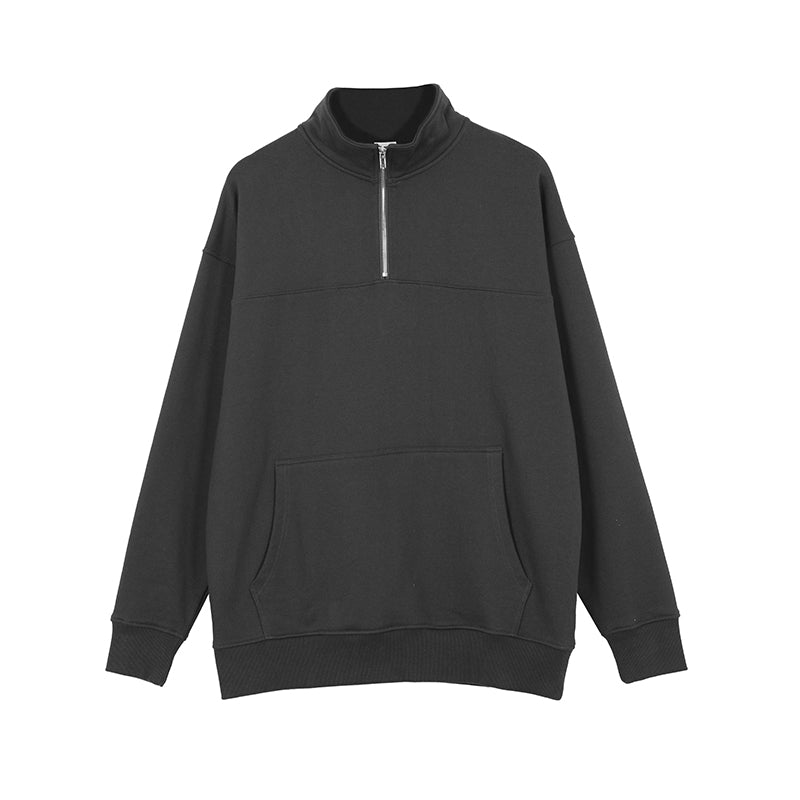 Customizable with Your Favorite Pattern 6 Color Half Zip Fleece Hoodie Autumn Winter Season Free Sample Plain Hoodies in Bulk