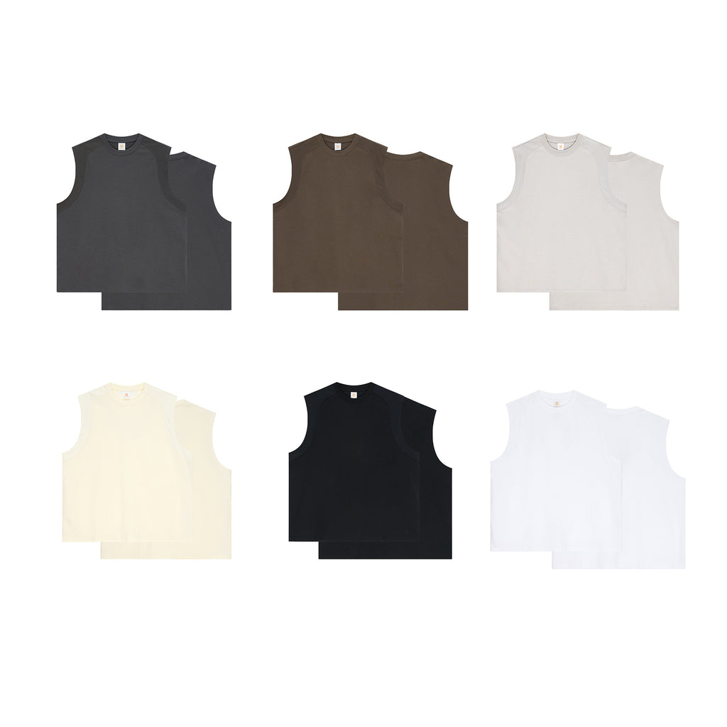 New Style Summer T-shirt Lightweight Custom High Quality Fashion Design Embroidery logo Streetwear Crew Neck Sleeveless T-shirts