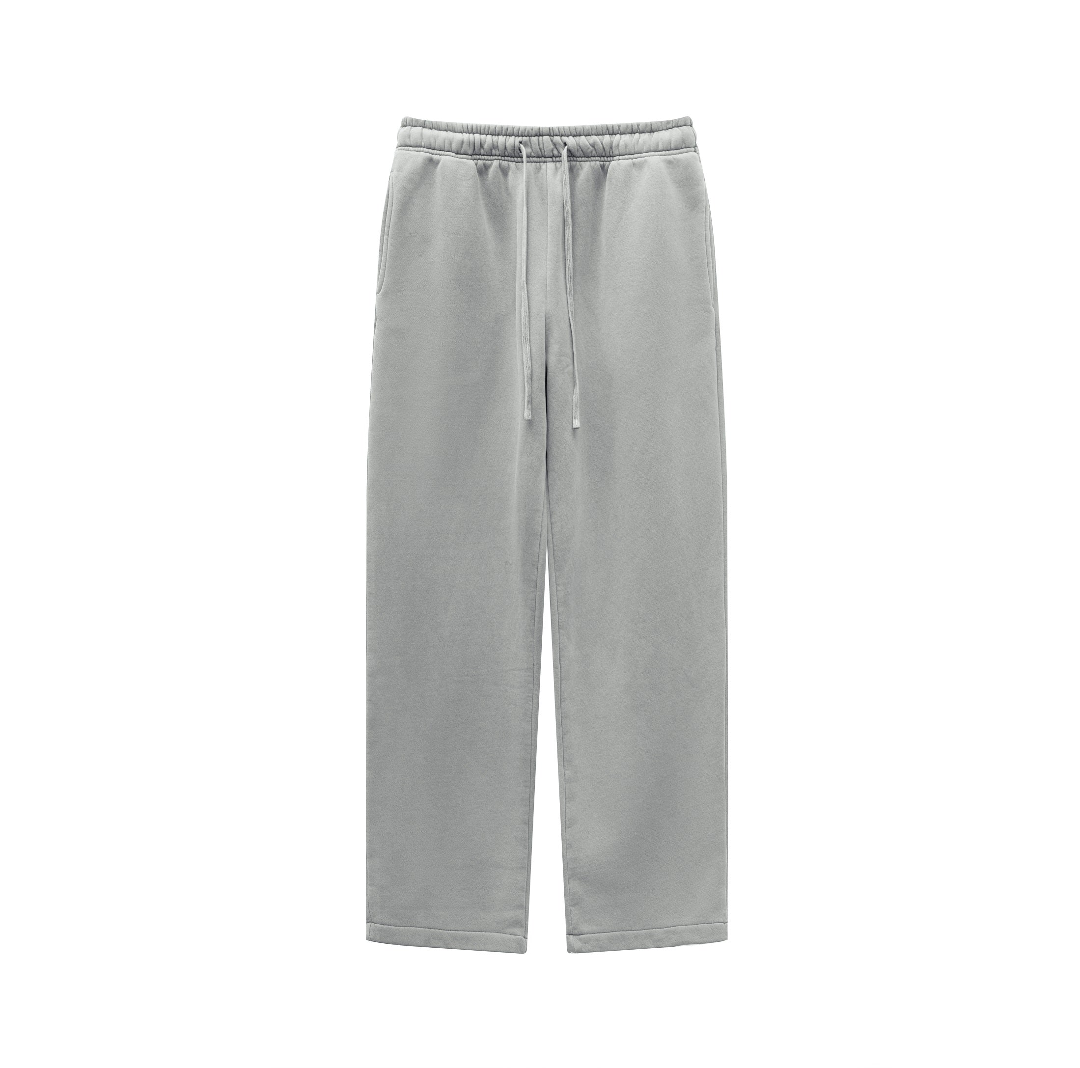 New Custom Men's Sweatpants Vintage Fashion Design Washed Distressed Embroidery Heavyweight Fleece High Quality Sweatpants