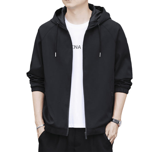 Men 3 Color Zipper Pocket Jacket Slanted Shoulder Bomber Workman's Men's Jacket You Can Customize Your Favorite Pattern Jacket