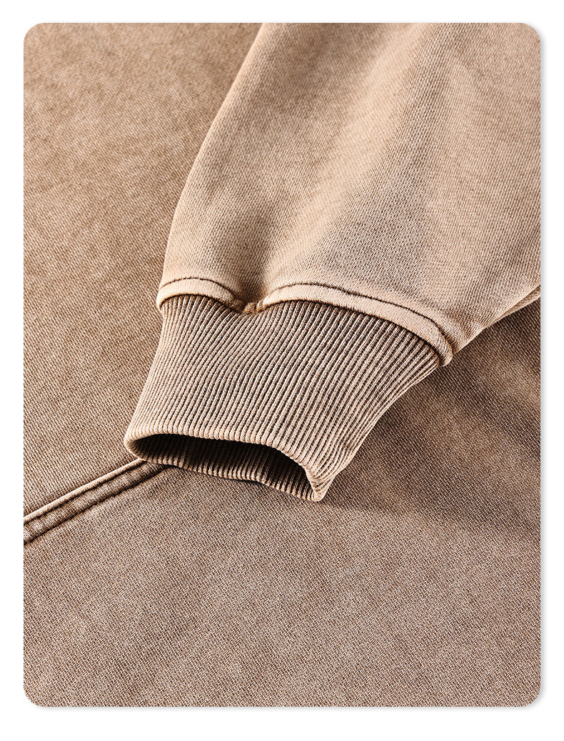 100% Cotton Vintage Washed Wholesale Heavyweight Loose Streetwear Wireless High Quality Custom logo Oversized Hoodie