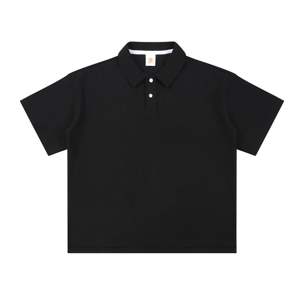 Wholesale Blank T-shirt Custom Stand Collar High Quality Casual Quick-dying Diamond Texture New Design Streetwear Men's T-shirts