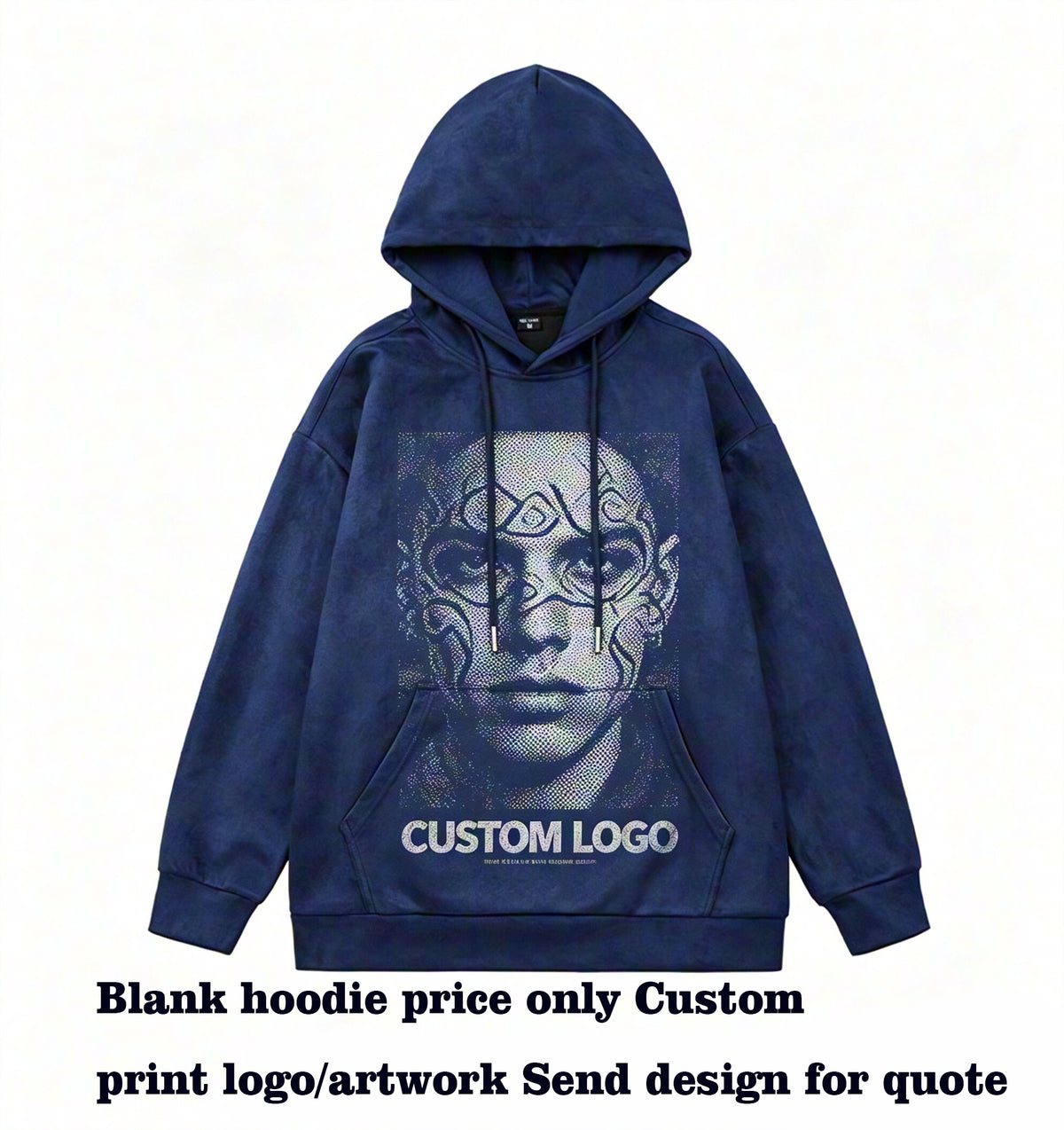 Oem Brand 5 Color Hooded Pullover Sweatshirt for Both Men and Women High Street Style Loose Fi with a Dropped Shoulder Design