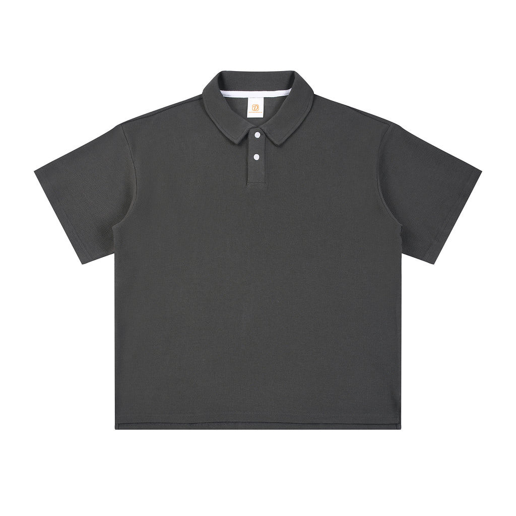 Heavyweight T-shirt Streetwear Stand Collar Polyester/Cotton Custom T-shirt High Quality Embroidery logo Personalized T-shirt