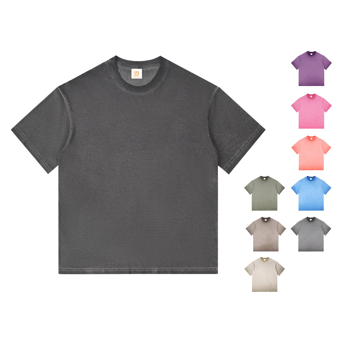 Vintage Drop Shoulder T-shirts 100% Cotton Heavyweigh Washed Personalized High Quality Design FashionTheat Transfers for Tshirts