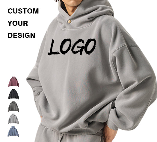 Men's Hoodies Polyester/Cotton Fleece Heavyweight Sublimation Oversized Wireless Broken Wholesale Hoodies Men Streetwear
