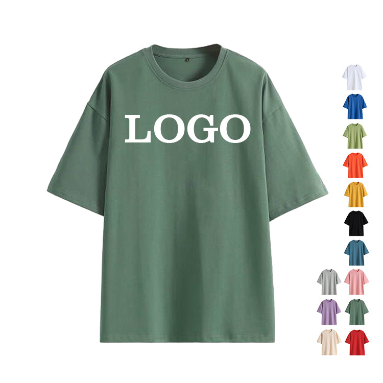 Customized t Shirts Streetwear Round Neck Blank Summer New Design Short Sleeve Distressed Embroidery High Quality Plain t Shirt