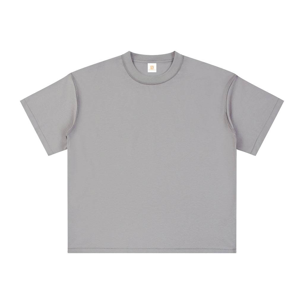 Wholesale T-shirt Quick-drying High Quality Streetwear Custom Prue Color Casual 330g Loose Design Dtf Transfers for t Shirts
