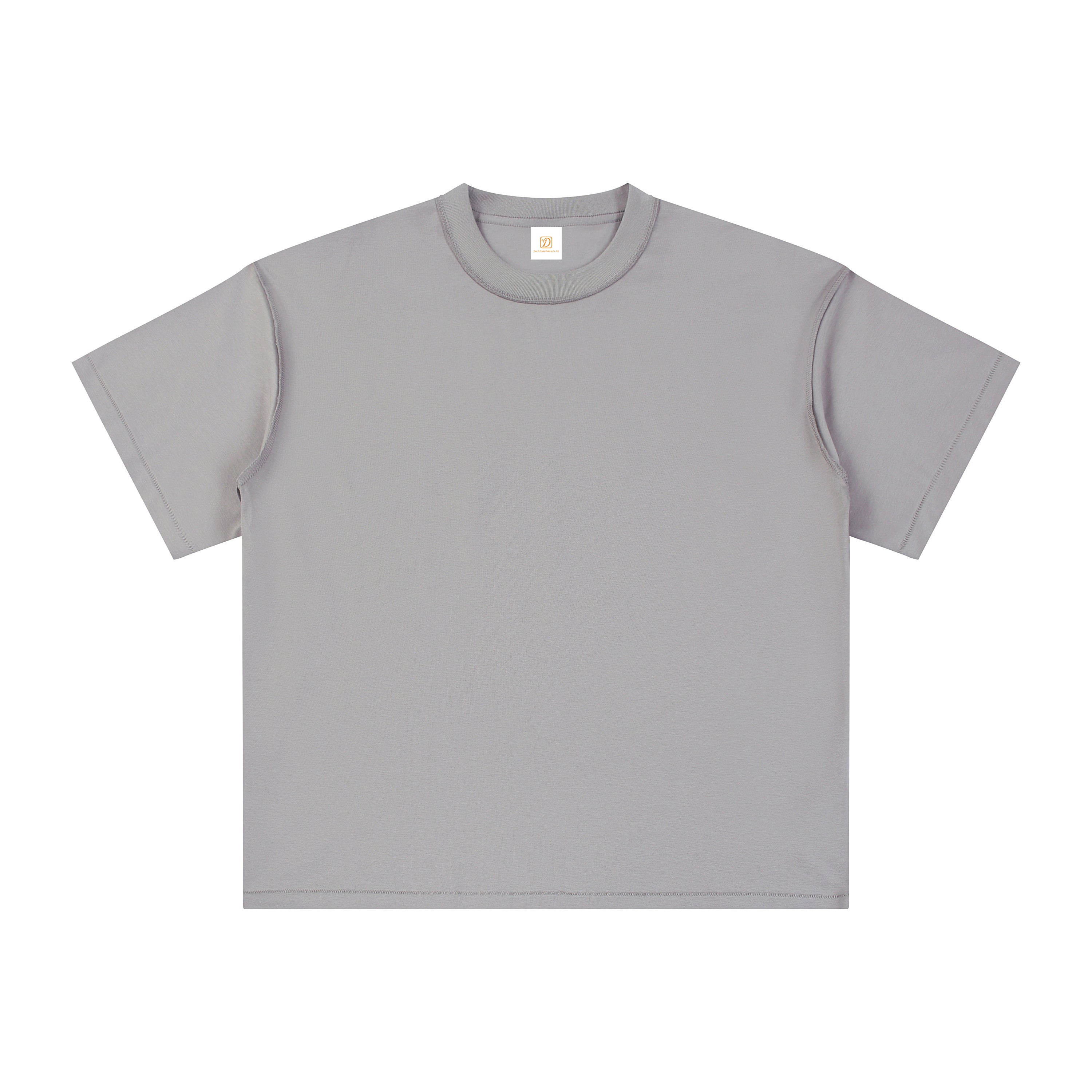 Wholesale T-shirt Quick-drying High Quality Streetwear Custom Prue Color Casual 330g Loose Design Dtf Transfers for t Shirts