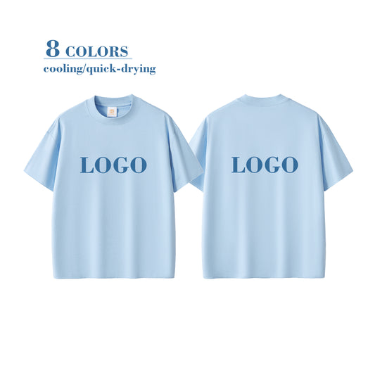 High Quality Oversized Quick-drying Blanks t Shirts Custom Print Streetwear Drop Shoulder Round Neck Black Fashion T-Shirts