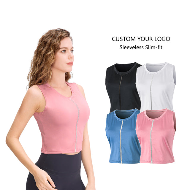 Custom Blank Streetwear Breathable Quick-drying Sleeveless Stretchy Slim Fit Personalized Fashion Heat Transfers for T-shirts