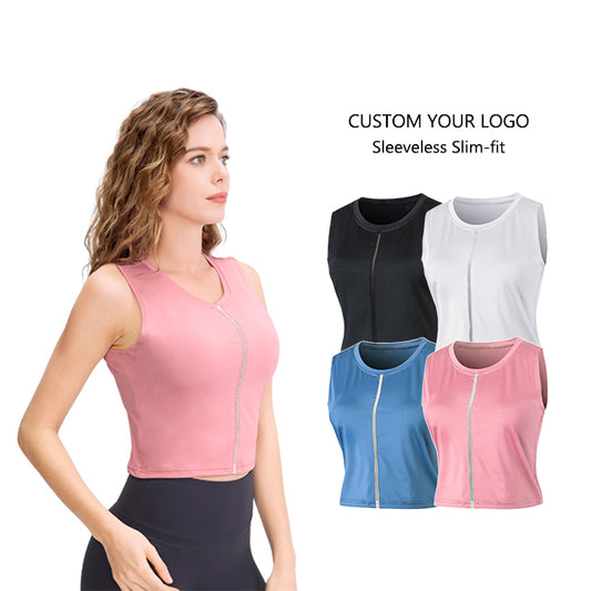 Custom Blank Streetwear Breathable Quick-drying Sleeveless Stretchy Slim Fit Personalized Fashion Heat Transfers for T-shirts