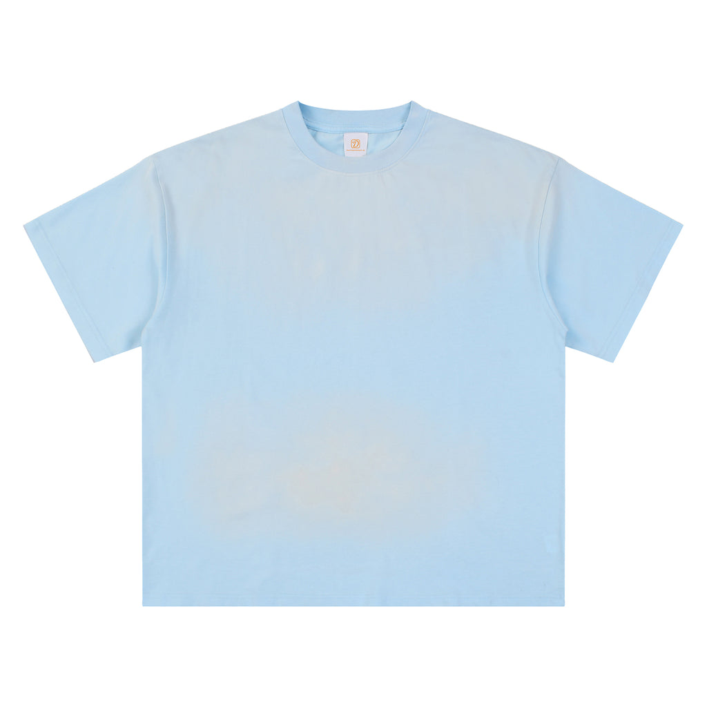 Custom 100% Cotton T-shirt Round Neck Drop Shoulder Washed Vintage High Quality New Style Wholesale Casual Fashion T-shirt