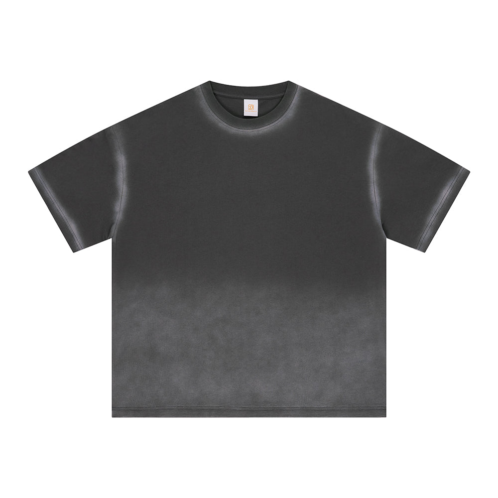 Tshirt Manufacturer Customize Your Own Exclusive Design Spun Mustang Washed Water Retro Heavyweight T-shirt Summer Version
