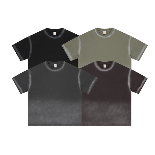 Wholesale t Shirt High Quality Custom Acid Wash 100% Cotton Vintage Streetwear Casual Plain Distressed Embroidery T-shirts