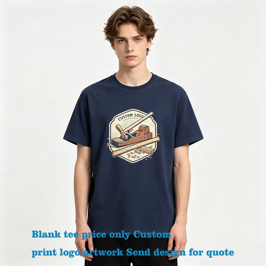 Customized t Shirts 14 Colors16 Styles 240 Grams Per square 100% Cotton 4XL Size Loose Fit Straight Silhouette American Style