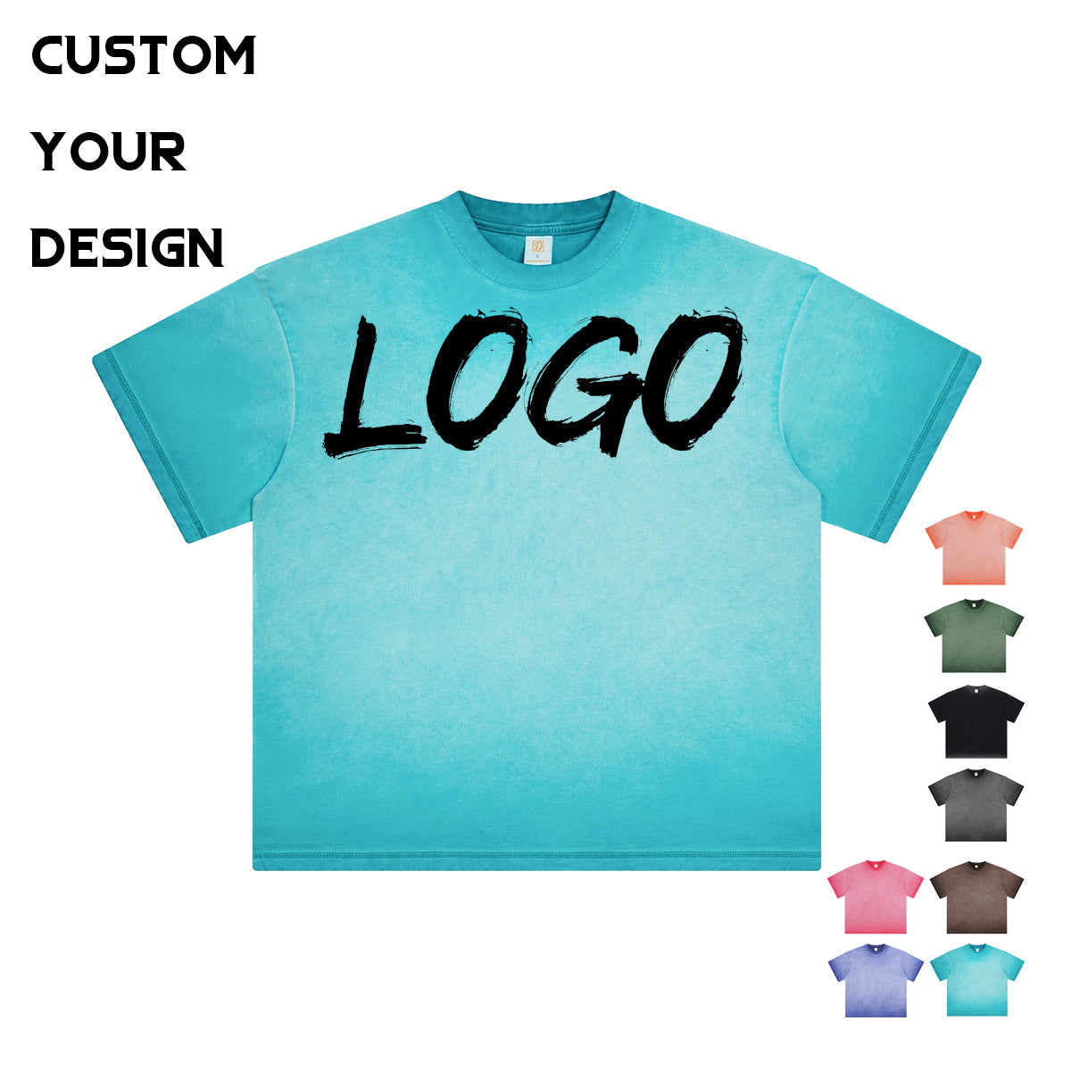 Custom Tshirts Streetwear High Quality Acid Wash Drop Shoulder Short Sleeve Round Neck Unisex High Quality New Style t Shirts