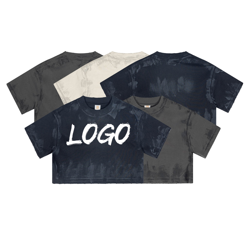 305 Heavyweight Tshirts Crop Top Custom Vintage New Style Summer High Quality Short Sleeve Wholesale Women Crop T-shirt