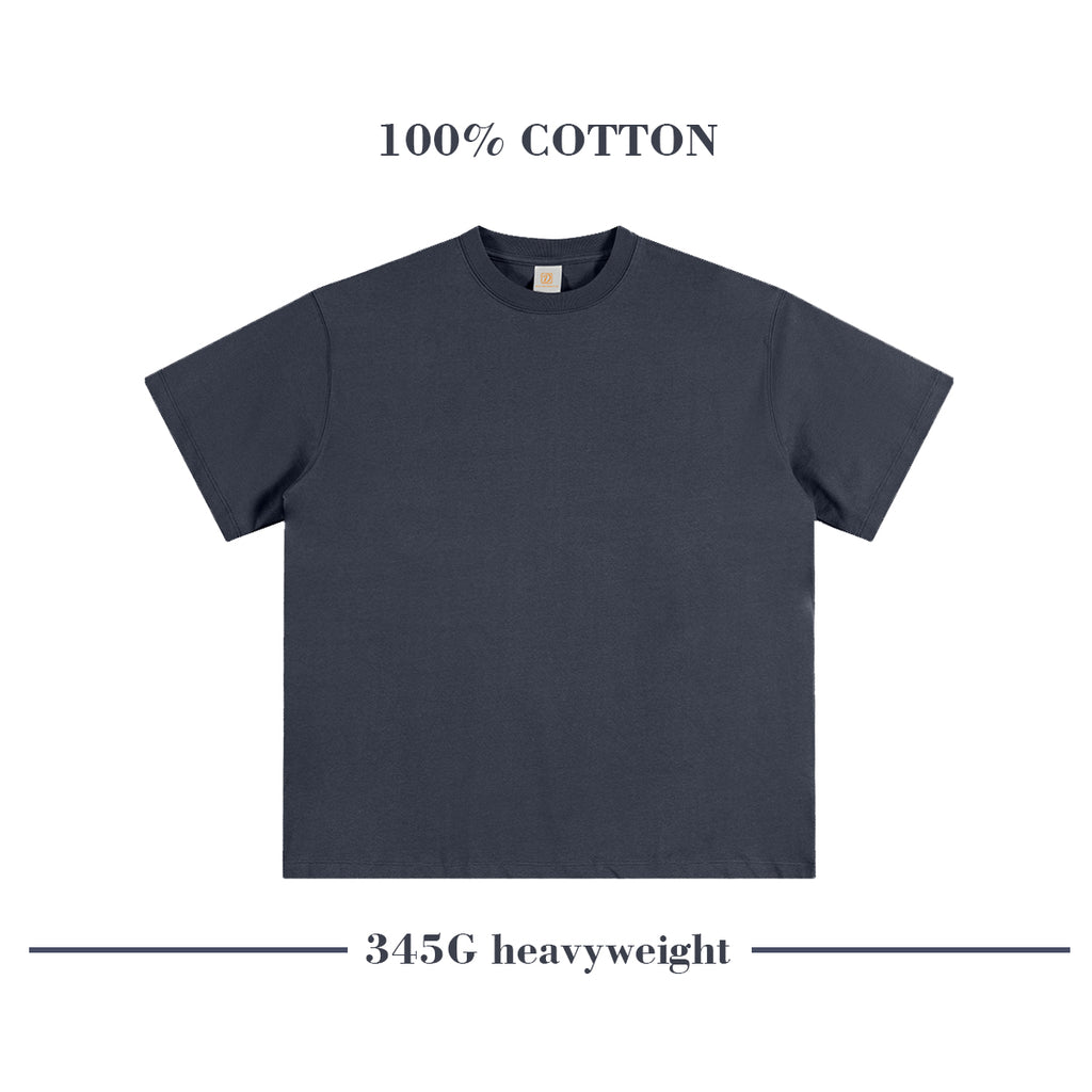 Oversized Pure Color Heavyweight Sublimation Blank High Quality 100% Cotton Streetwear Black Distressed Embroidery T Shirts