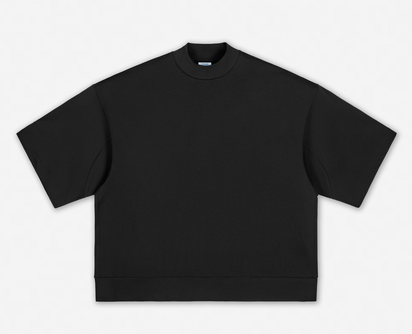 Customized T-shirt Wholesale Heavy Duty High Neck Men's Short Sleeved Boxy Style with Dropped Shoulders and Ribbed Hem Summer