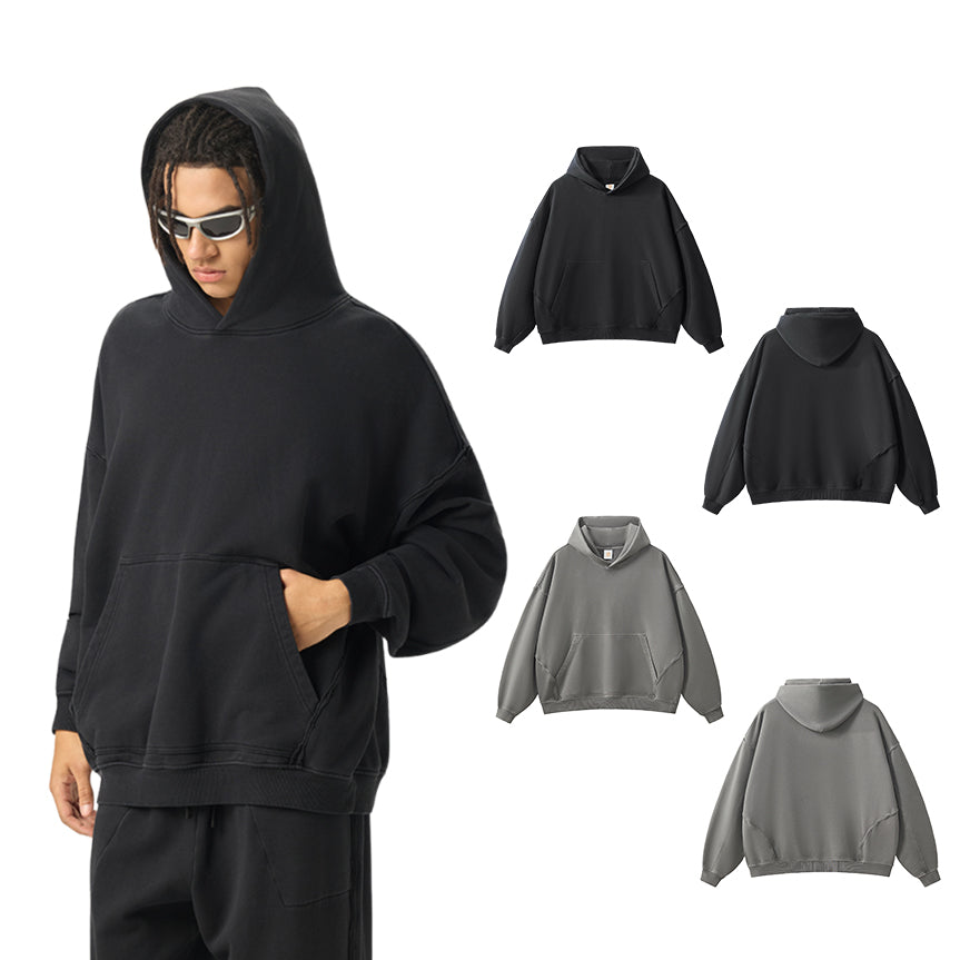 Washed Custom Heavyweight Blank Pullover Heavy Cotton High Quality Screen Print Dtf Transfers for Hoodies