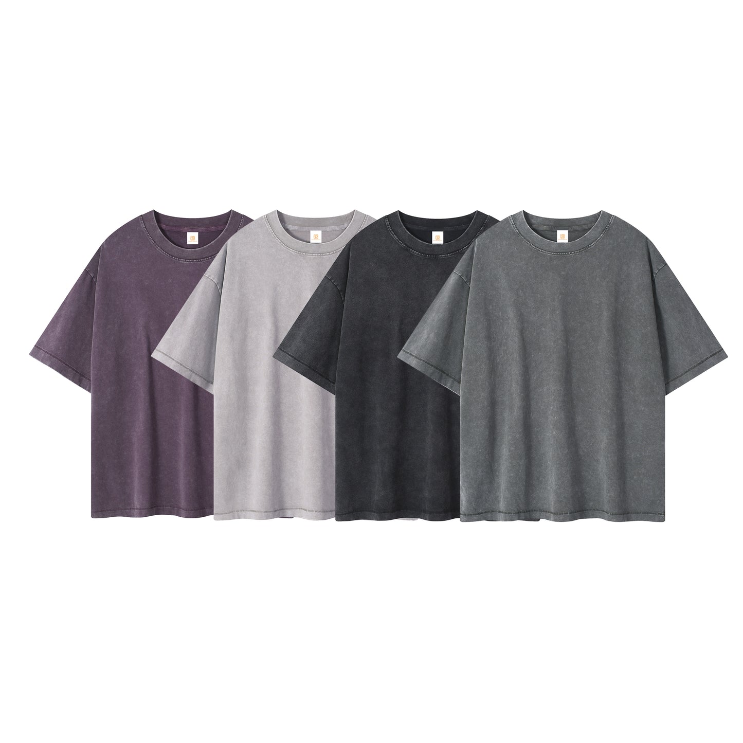 Mens Clothing Custom Wholesale Heavy Cotton New Style Summer Short Sleeve Wax Printing High Quality Washed Streetwear T-shirt