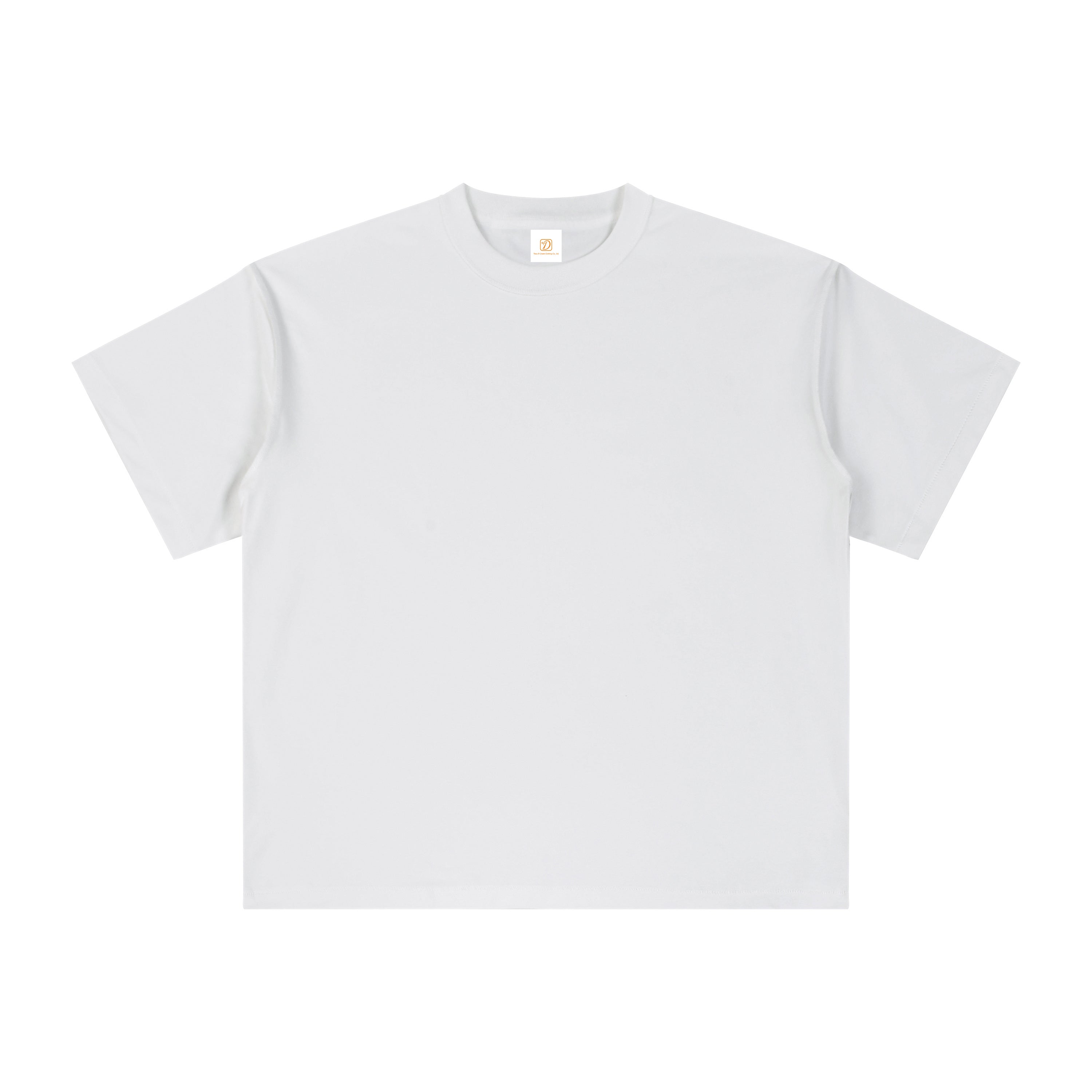 Wholesale T-shirt Quick-drying High Quality Streetwear Custom Prue Color Casual 330g Loose Design Dtf Transfers for t Shirts