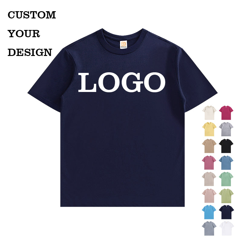100% Cotton 210g Heavyweight Tshirts Blank Summer Short Sleeve New Design Pure Color Streetwear t Shirt for Men High Quality